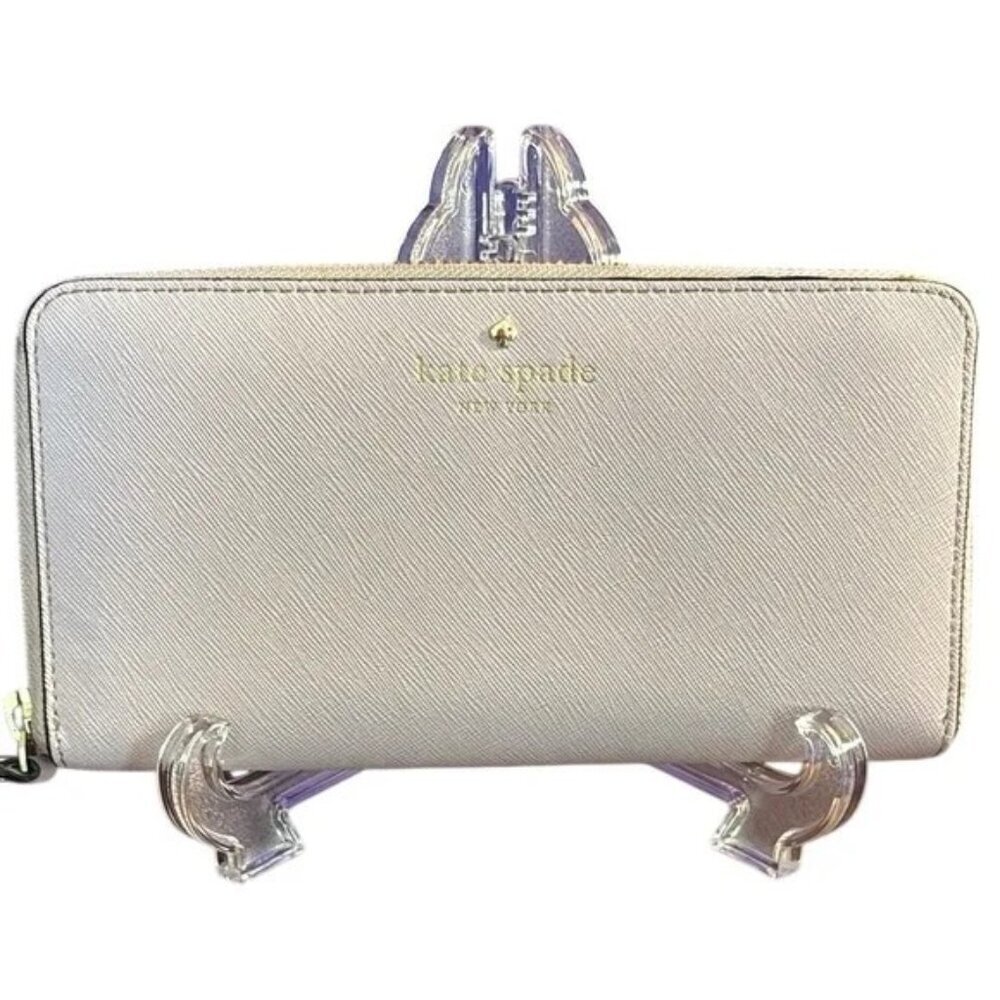 Kate Spade LAVENDER Saffiano Zip Around Wallet Excellent Condition NWOT Designer